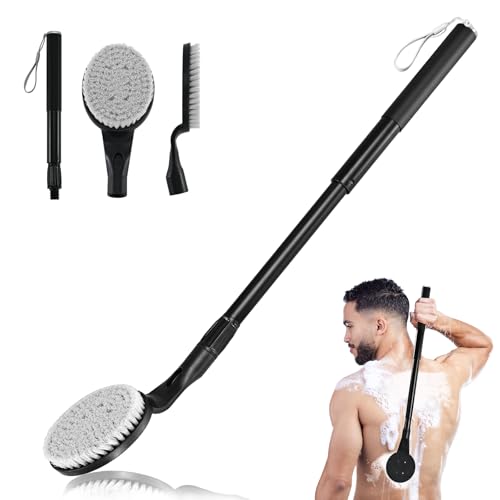 Back Scrubber for Shower,25.7\" Bath Brush Long Handle for Shower,Back Scrubber,Back Brush for Shower Men Women