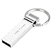 Price comparison product image DUOWEI 256gb USB Flash Drive Waterproof Memory Stick Portable Thumb Drive with Keychain - Silver