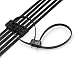 TUOKAY Extra Heavy Duty Zip Ties, Set of 6 Double Locking Nylon Large Zip Ties Disposable Sturdy and Strong Restraints | Tensile Strength: 250LBS | Length: 27 1/2"
