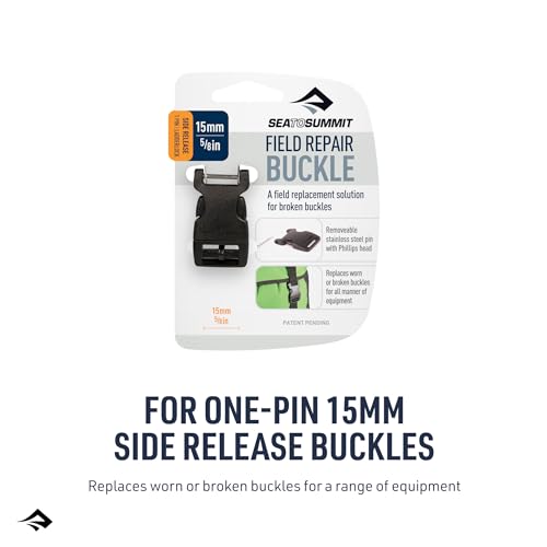 Image of Sea to Summit Field Repair Buckle - Side Release, 1 Pin, 3-pack, 15mm / 5 /8in