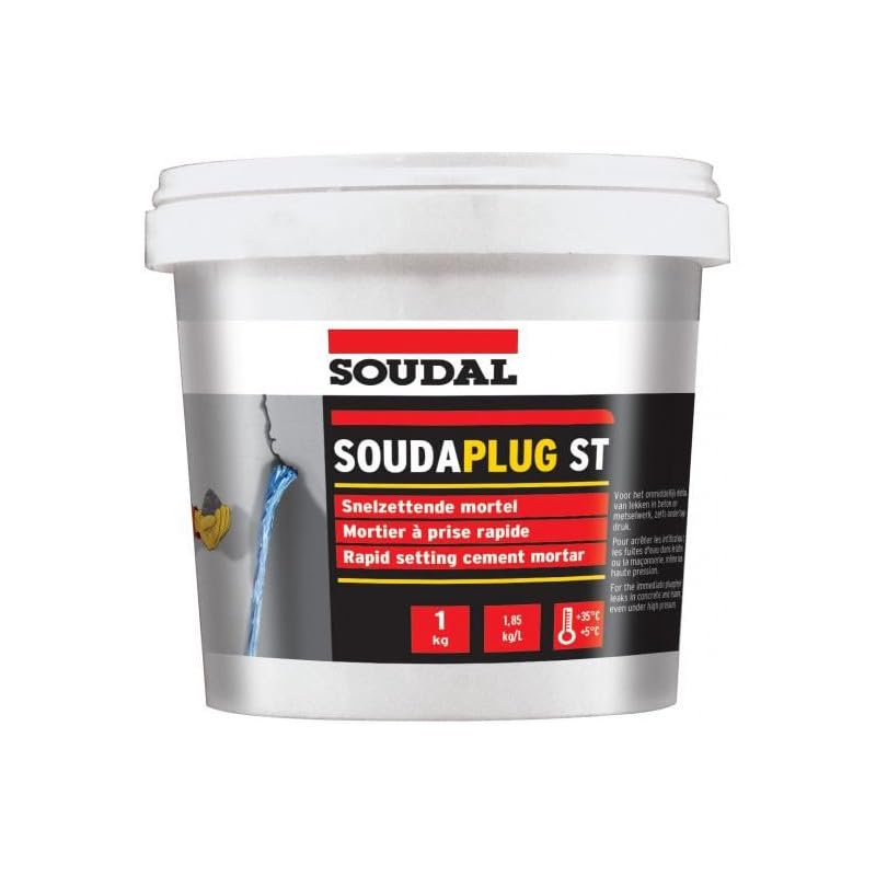 Soudaplug ST – Mortero impermeabilizante – Soldal, 5 kg