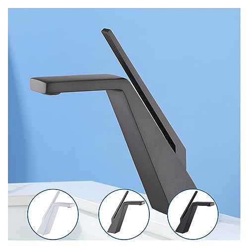Robinet de lavabo de salle de bain pour vasque moderne mitigeur froids et chauds - 5