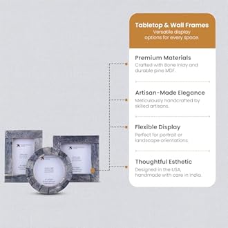 Handicrafts Home Baby Picture Frame for Newborn Girls and Boys - Shower Birthday Gifts Vintage Nursery Photo Frames Set of 3 Pieces (Grey)