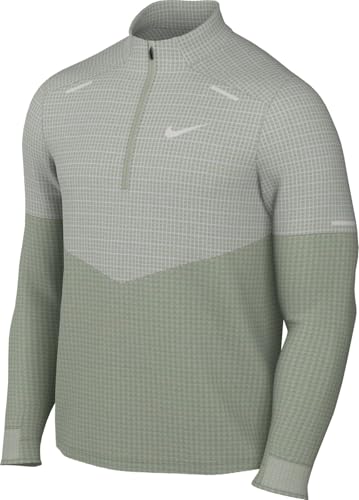 Nike Camiseta de Correr para Hombre Sphere Therma-fit Impermeable con Media Cremallera para Hombre