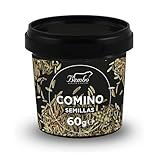 Semillas de comino Bembo 60 g | Especia natural y aromática | Sin glutamatos, antiaglomerantes, colorantes | Envase anti luz y anti oxidación