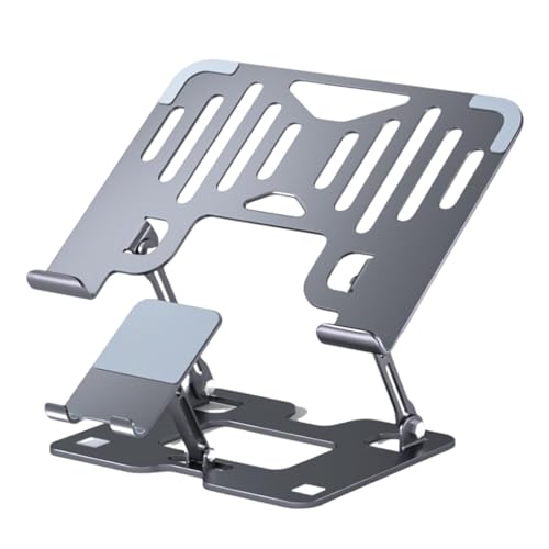 Support ordinateur portable double bras pliable en aluminium