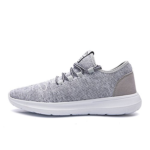 Image of KEEZMZ Men's Running Shoes Fashion Breathable Sneakers Mesh Soft Sole Casual Athletic Lightweight Gray-45