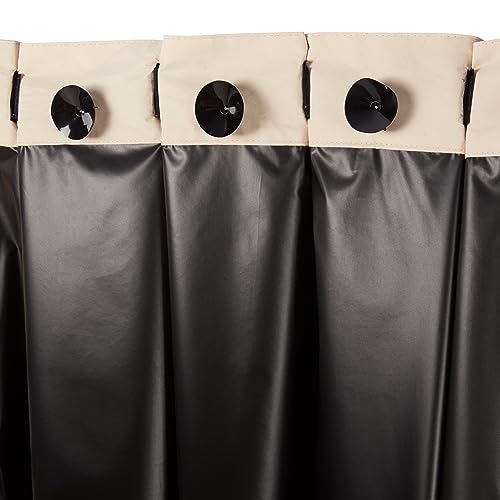Image of Amazon Basics Portable Blackout Curtain Shade with Suction Cups, Energy Saving, 50 inchW x 78 inchL, Beige, 2-Pack