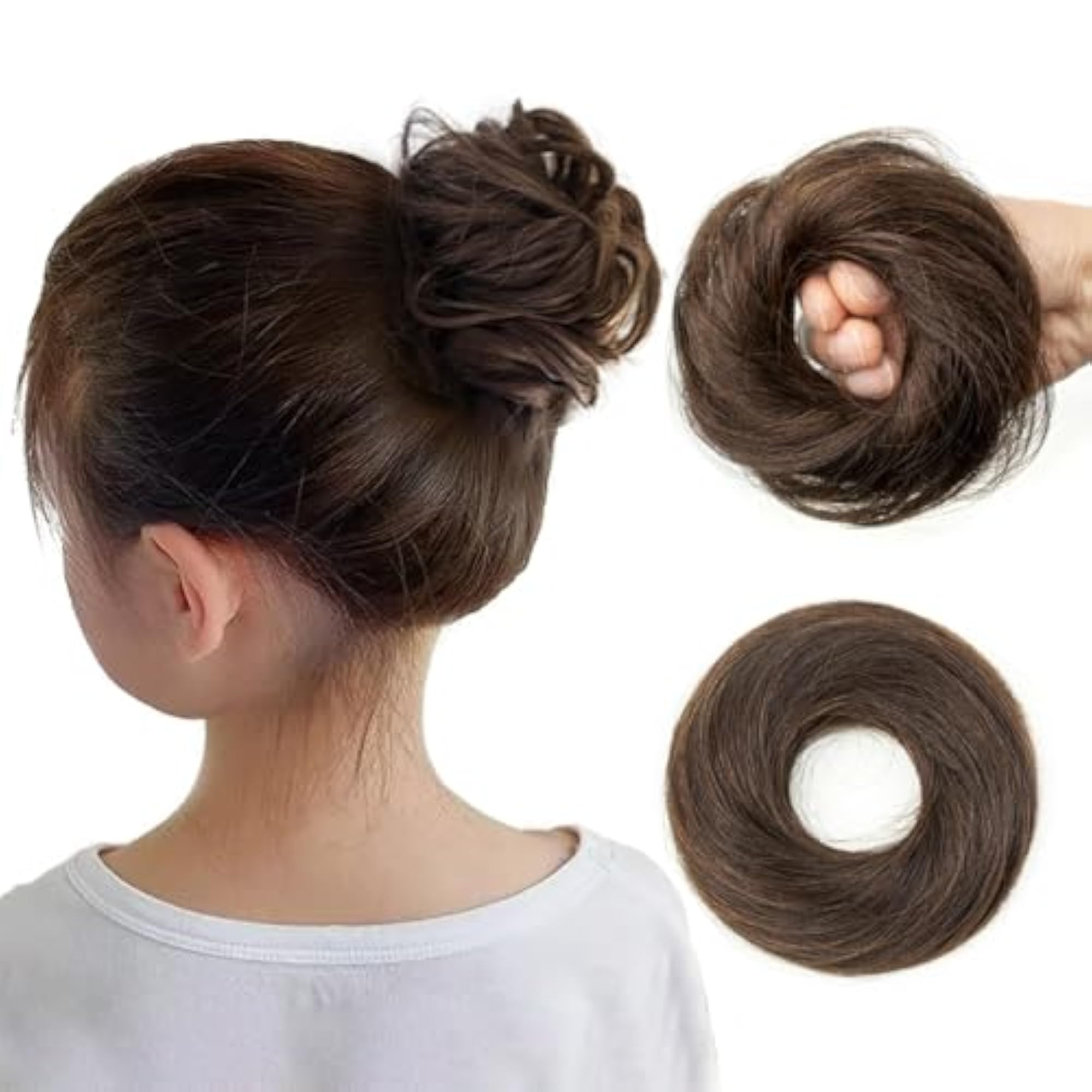 Women's Real Human Hair Messy Bun Extension