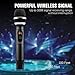 HOTEC 25 Channel UHF Wireless Microphone Dual Microphone with Mini Portable Receiver 1/4