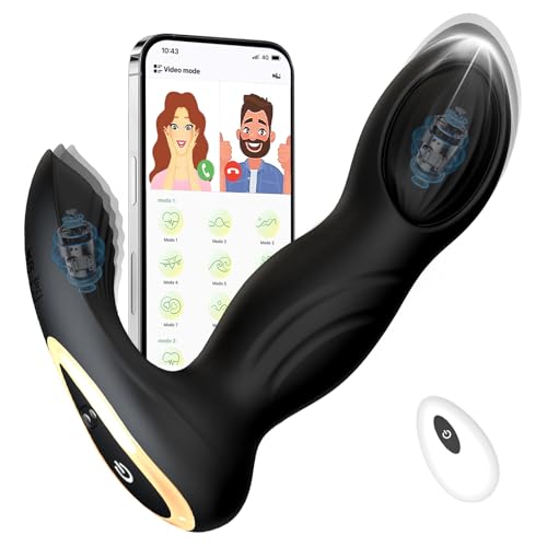 Vibrador con mando a distancia para parejas y plug anal de masaje íntimo