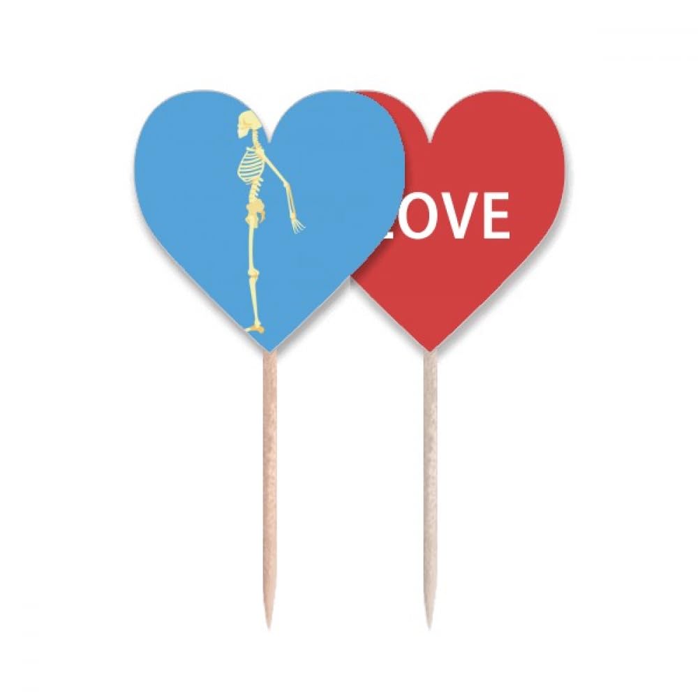Cure-dents drapeau Love Heart avec lable decoration cupcake et buffet de fete