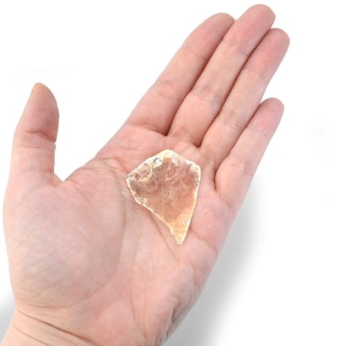 Image of EISCO Raw Muscovite Mica, Mineral Specimen - Approx. 1 inch- Geologist Selected & Hand Processed - Great for Science Classrooms