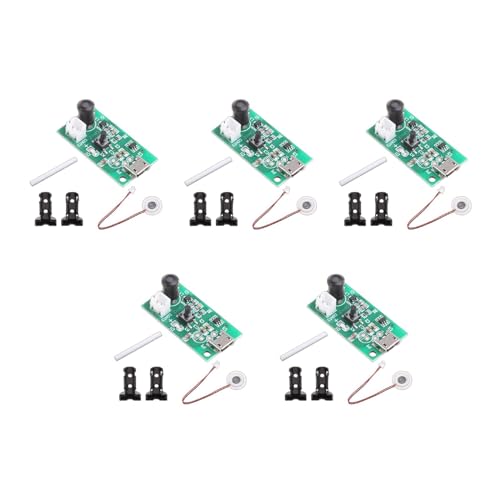 5V USB Humidifier Ceramics Discs & Circuit Board Replacement Atomizer Circuit Board Driver Atomization Discs Humidifier Kit
