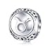 Taurus Zodiac Sign Charm fit Pandora Charms Bracelet, 925 Sterling Silver Plated Platinum Bead Charm 12 Horoscope Constellation Charm for US European Bracelet and Necklace, Birthday Gifs BJ09026