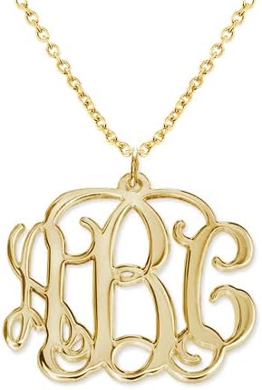 Initial Monogram Necklace - Custom Made with Any Initial!