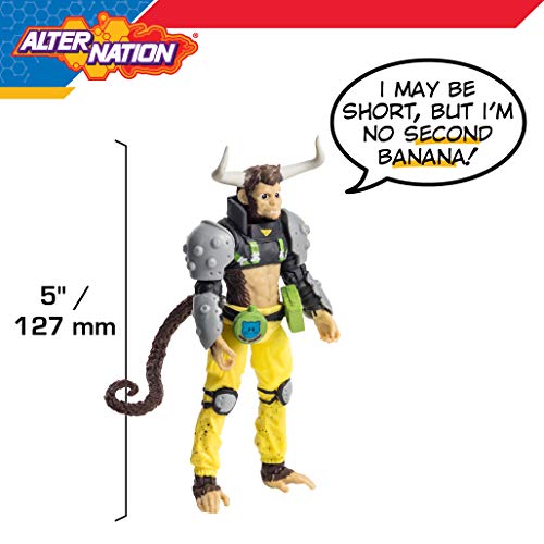 Alter Nation Albert Vii The Human Monkey Bull Hybrid - Web Cartoon Dark Horse Comics Graphic Novel Action Figure With Bending Tail Action & Mini Comic Book Great Gift For Kids 6 & Up #TOP5