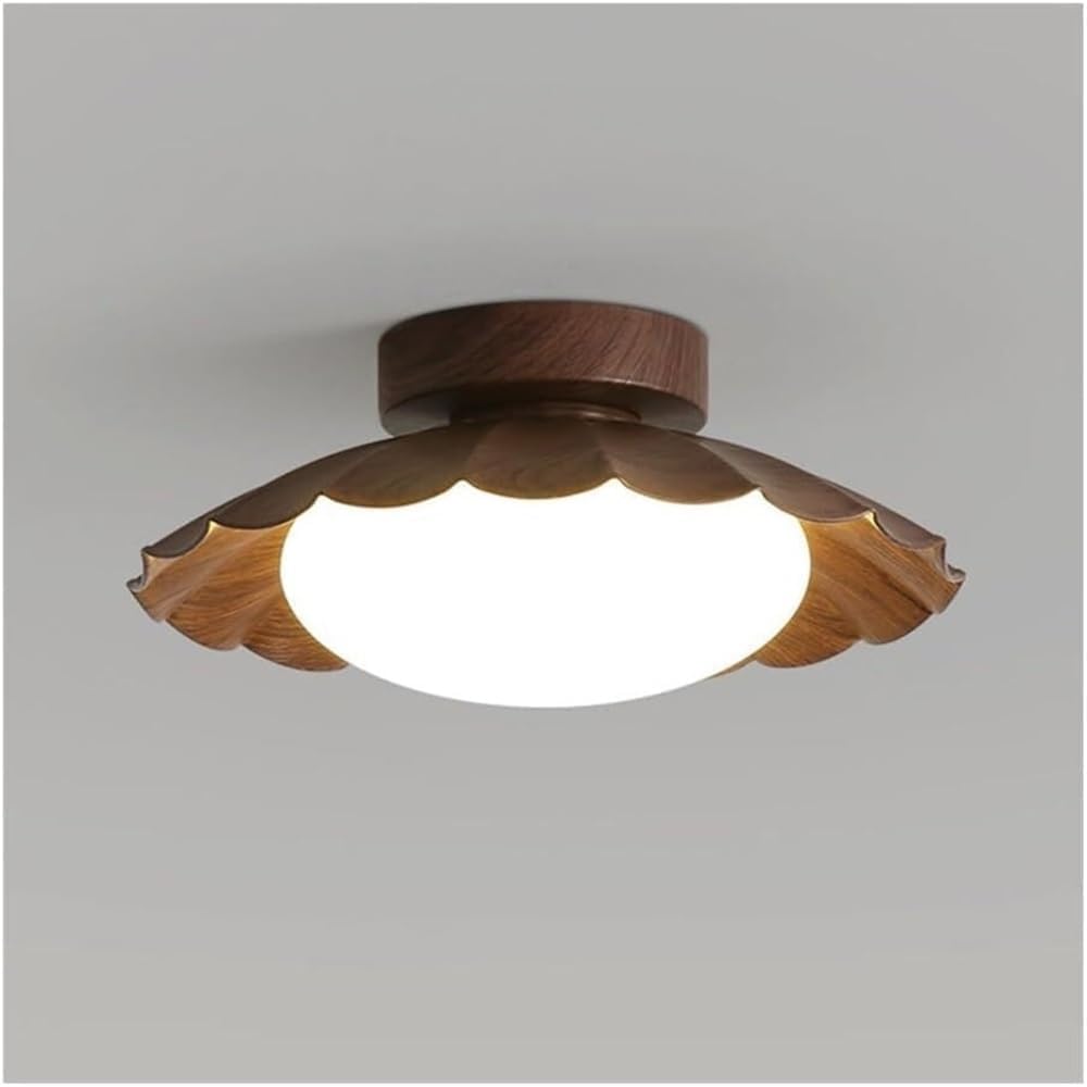 Żyrandol sufitowy LED do kuchni, nowoczesnej lampy sufitowej z muszlami, do montażu wpuszczanego w ścianę, sypialnia, 12 W, metalowa lampa w kształcie kwiatu z wykończeniem w kolor