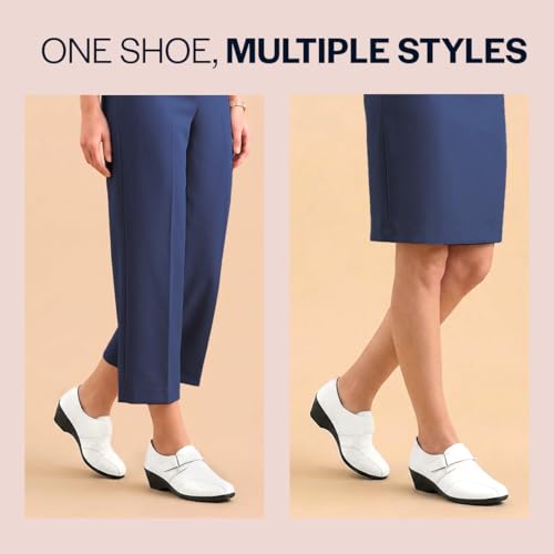 Image of FAUSTO Women's Outdoor Fashion Hook and Loop Platform Heel Wedges