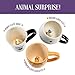Surprise Cat Mug - Perfect Drinking Ceramic Mug for Hot & Cold Coffee, Tea, or Chocolate - Novelty Custom Cat Mug for Men, Women, Teens, and Kids - Cool Themed Mug for Cat Lovers - Fills Up to 500mL