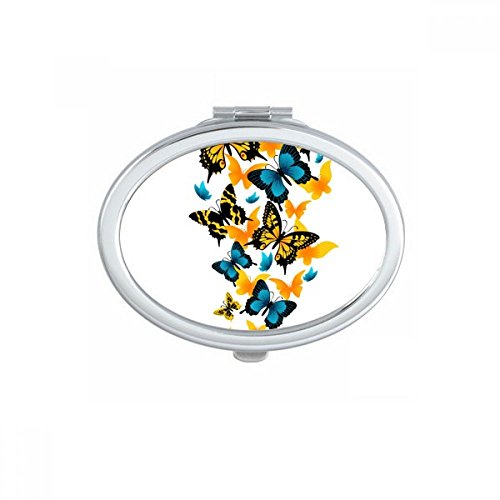 Miroir portable mignon et petit miroir de main avec ange rose
