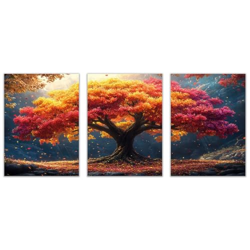 �m�[�u�����h�i 3���Z�b�g�X�J���W�i�r�A�~���i �X Poster �J���t���Ȑ����̎� �k���X�^�C�� �ǃA�[�g�p�l�� - �C���e���A �ǎʐ^���������Ǒ����G�� �C���e���A ���� ���r���O�ƐQ���̏����(�I�����W)-50x70cmx3 �z����