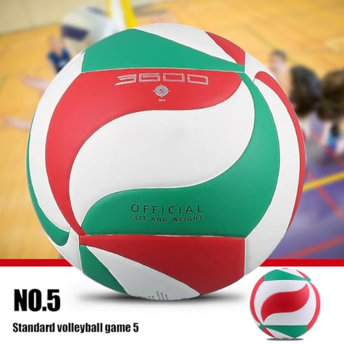 Image of Soft Rubber Lightweight Volleyball for Indoor Training Game Competition, Gym, Outdoor Beach Play, Gift for Kids,Fit for Beginner, Teenager, Adult, 1pcs