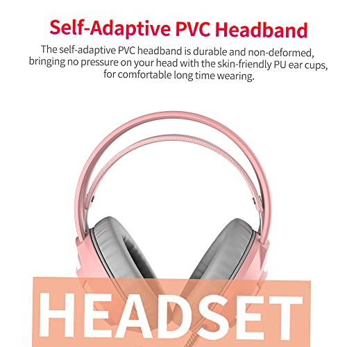 yeacher AX120 - Fone de ouvido para jogos estéreo de 7.1 canais com cancelamento de ruído sobre a or