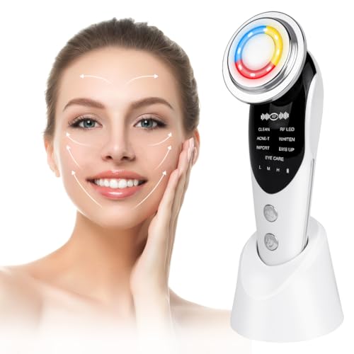 AOGOE Gesichtsmassagegerät Gegen Falten, 8 IN 1 Face Massager, EMS Gesicht Gerät mit EMS Mikrostrom, Gesicht Schönheit Gerät für Hautstraffung & Lifting, 45℃ V Shape Face Gerät AOGOE Gesichtsmassagegerät Gegen Falten, 8 IN 1 Face Massager, EMS Gesicht Gerät mit EMS Mikrostrom, Gesicht Schönheit Gerät für Hautstraffung & Lifting, 45℃ V Shape Face Gerät