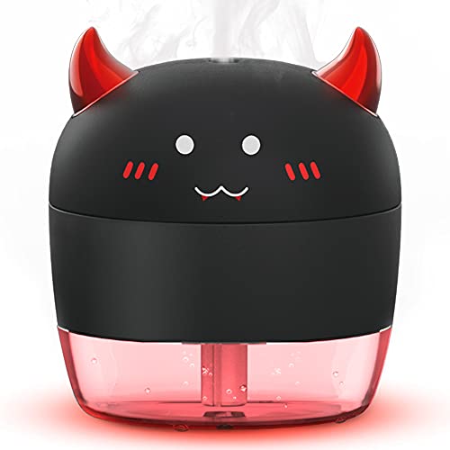 ポータブル加湿器 超音波コールドフォグエア加湿器 アロマ加湿器 7色変換LED常夜灯 静音設計。 車/オフィス/寝室/居間/空気清浄機