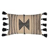 furn. Sagar Feder gefüllt Kissen, Baumwolle, Clay, 30 x 50cm