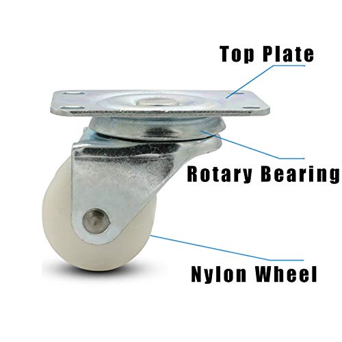 Workbench caster dual wheels roulettes pivotantes résistantes 400kg