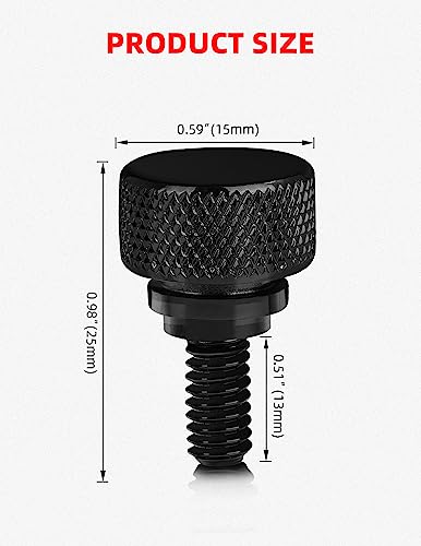 Amazicha Black Stainless Steel Seat Bolt Screw For Harley Davidson 1996-2023 #TOP5