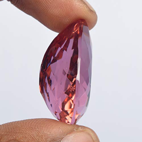 Gemhub BS-241 Faceted Color Changing Alexandrite Approx 40-50 Ct. Perfect Pear Cut Loose Gemstone thumb #2