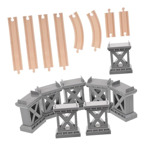 Pilier ferroviaire et pont bois pour résoudre le manque de relief