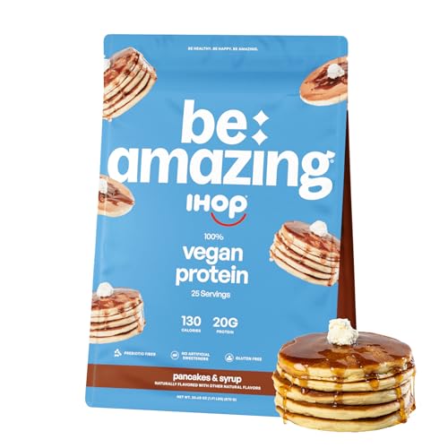 BE AMAZING Vegan Protein Powder, IHOP Pancakes & Syrup, 20g