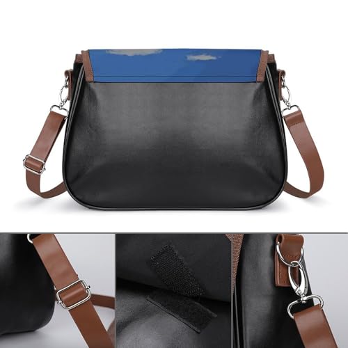 Pikes Peak Colorado Leather Shoulder Bag for Women Classic Crossbody Purse Leather Tote Bag Handbag Purse Small Shoulder Bags for Shopping3