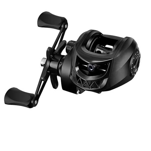 SylvanFlux Metal + Nylon Baitcasting Reel - 7.2:1 High-Speed, Metal Spool, Dual Magnetic Brake, 8kg Drag, Long-Casting Anti-Backlash Lure Reel for Bass & Multi-Species Fishing (Black, Right Hand)