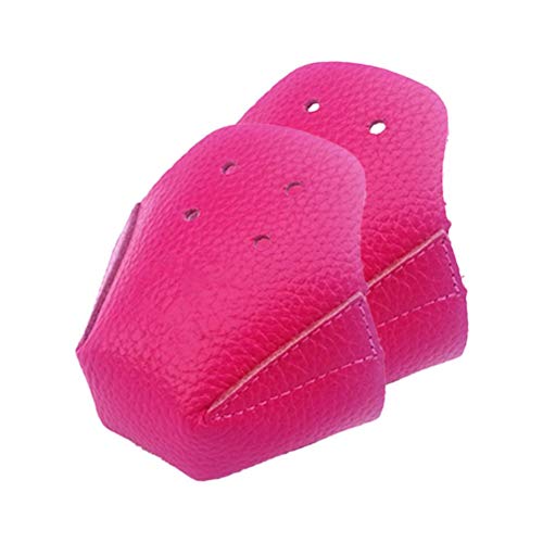 MIXCUT Toe Guards Protectors, 1 Pair Roller Skate Toe Guard Protectors Artificial PU Leather Professional Skate Toe Protective Cover Roller Skate Toe Guards Toe for Roller Skate