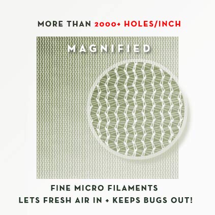 The Original Drawstring Baby Mosquito Net For Strollers, Car Seats, Bassinets And Carriers - Ultra Fine Mesh Protection Against Mosquitos, No-See-Ums, And Wasps - No Harmful Chemicals. #TOP6