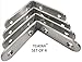 Corner Brace Set (Also Know as - L Bracket, Angle Brackets, Right Angle Bracket, Angle Brace, Metal Angle Brackets, Angle Brackets, Angle Support Brackets) (2.5 in X 2.5 in (4 Pack))