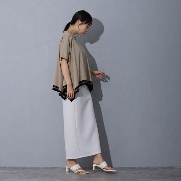 [ニコルホワイト] ハンカチヘムTシャツ