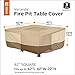 Classic Accessories Veranda Water-Resistant 42 Inch Square Fire Pit Table Cover, Outdoor Table Cover