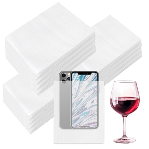 200 Pack Foam Pouches 6x8 Inch, Cushion Foam Pouch Protect Fragile Items, Packing Foam Wrap Pouches for Moving, Storing and Packing supplies Protect Glasses, China, and Dishes