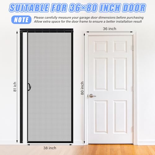 Beeveer Retractable Screen Door 36