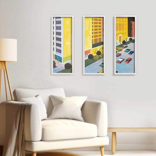 Image of LaVie Home 8x24 Picture Frame for Wall Display, 8x24 White Picture Frame with HD Plexiglas, 8 x 24 Poster Frame 1 Pack, Display Frame for Vertical or Horizontal, Classic Collection
