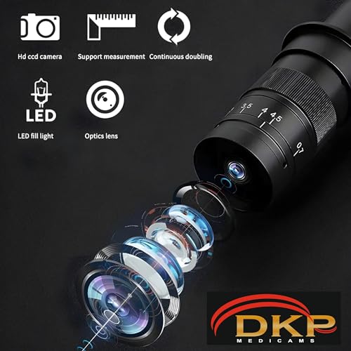 Image of DKP Medicams Max 200X Zoom C-Mount Glass Lens Adapter F /Industry Microscope Camera Objective C-Mount Port