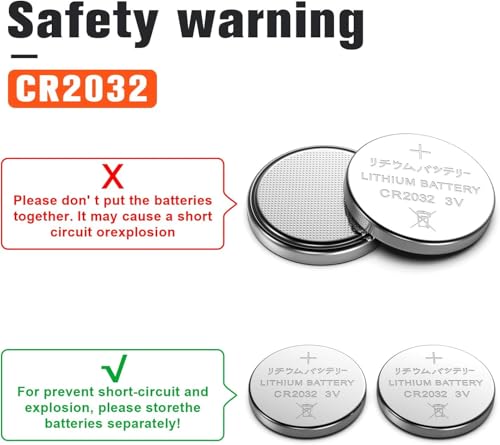 GutAlkaLi 20 Stück CR2032 3V Batterien CR 2032 Knopfzelle (Lithium Knopfzellen - 3 Volt im 20-er Pack)