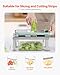 VEVOR Vegetable Chopper Mandoline Slicer, All-in-1 Food Veggie Cutter with 8 Stainless Steel Blades, Cheese Grater Onion Potato Salad Dicer with Container,Kitchen Gadgets&Essentials Home Appliances