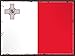Produktbild Blechschild 30 x 20 cm National Flagge: Maltas Flag of Malta - DekoNo7
